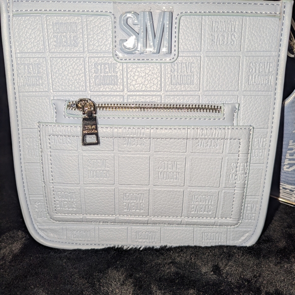 Steve Madden Light Blue Embossed Crossbody Bag Set - Picture 3 of 11
